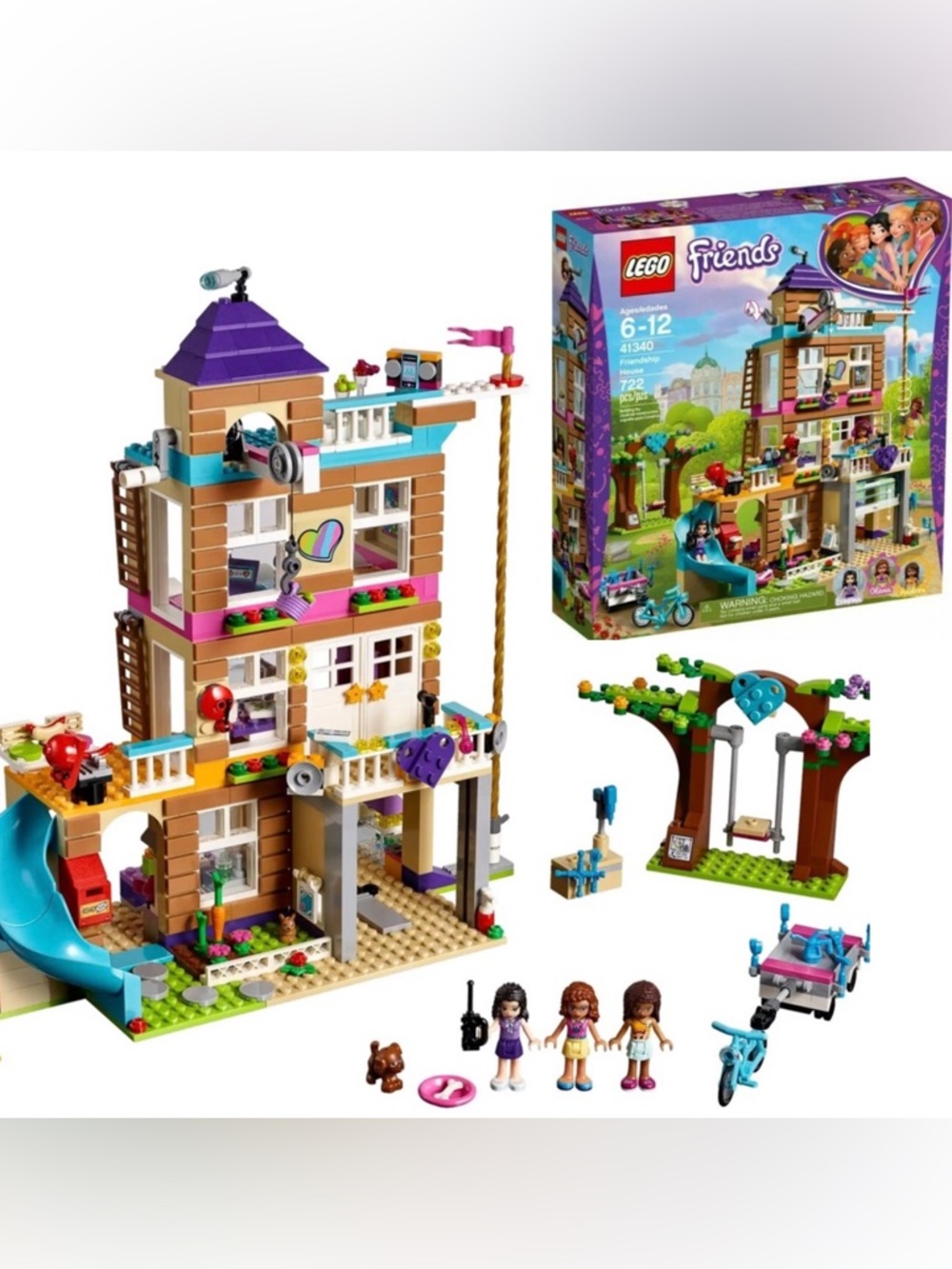 👯‍♀️ LEGO Friends Friendship House 41340 Kids Building Set • Mini-Doll Figures